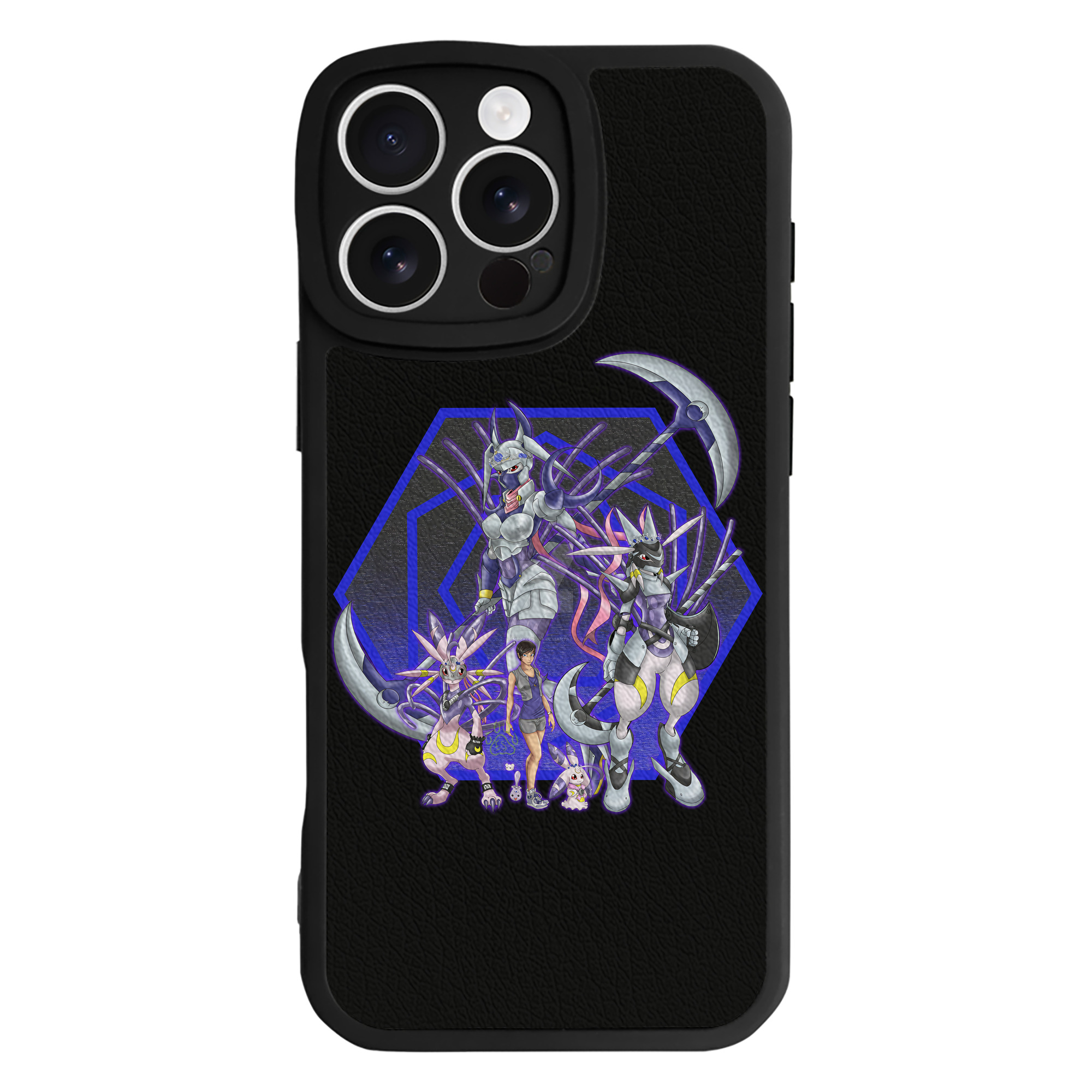 （画像用） Digimon デジタルモンスター/デジモン 【iPhone 16シリーズ対応】シリコンスマホケース（レザー調） 材質：シリコン